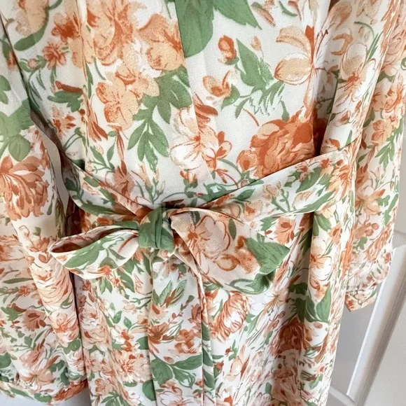 Urban Modesty Maxi dress large floral prairie modest long sleeve boho - Picture 5 of 13